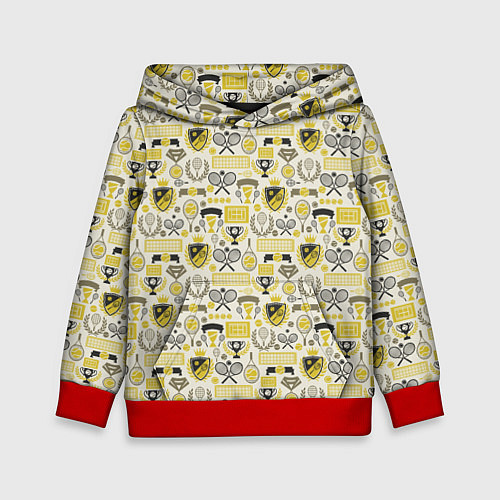 Детская толстовка Кубок Дэвиса / 3D-Красный – фото 1