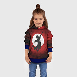 Толстовка-худи детская Шоё Хината прыжок Haikyu!!, цвет: 3D-синий — фото 2