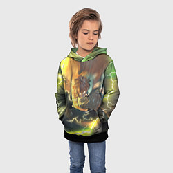 Толстовка-худи детская ZENITSU ЗЕНИТСУ ЛОГО спина, цвет: 3D-черный — фото 2