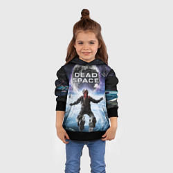 Толстовка-худи детская Айзек в мертвом космосе, цвет: 3D-черный — фото 2