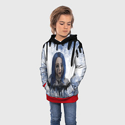 Толстовка-худи детская BILLIE EILISH БИЛЛИ АЙЛИШ Z, цвет: 3D-красный — фото 2