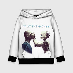 Толстовка-худи детская Доверься Машине, цвет: 3D-черный