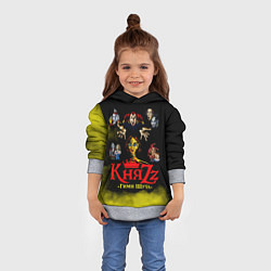 Толстовка-худи детская КНЯZZ Гимн Шута, цвет: 3D-меланж — фото 2