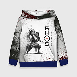 Толстовка-худи детская Ghost of Tsushim Призрак Цусима Z, цвет: 3D-синий