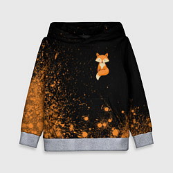 Толстовка-худи детская Foxy - Paint, цвет: 3D-меланж