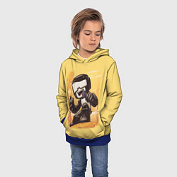 Толстовка-худи детская Танкист Tankman, цвет: 3D-синий — фото 2