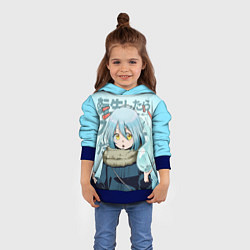 Толстовка-худи детская Римуру Темпест, TenSura, цвет: 3D-синий — фото 2