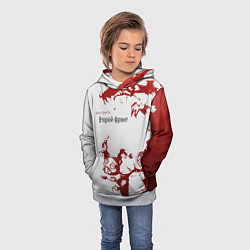 Толстовка-худи детская Агата Кристи Второй фронт, цвет: 3D-меланж — фото 2