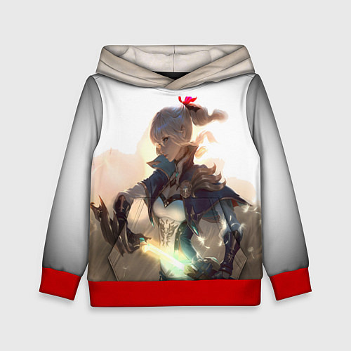 Детская толстовка GENSHIN IMPACT ДЕВУШКА / 3D-Красный – фото 1