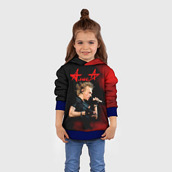 Толстовка-худи детская Константин Кинчев - Алиса, цвет: 3D-синий — фото 2