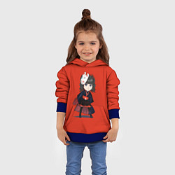 Толстовка-худи детская Sweet Moa, цвет: 3D-синий — фото 2