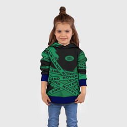 Толстовка-худи детская Land Rover - Strokes Tapes, цвет: 3D-синий — фото 2