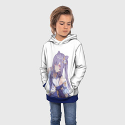 Толстовка-худи детская КЭ ЦИН GENSHIN IMPACT, цвет: 3D-синий — фото 2