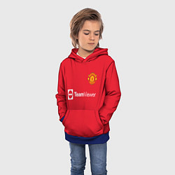 Толстовка-худи детская Роналду Манчестер Юнайтед, цвет: 3D-синий — фото 2