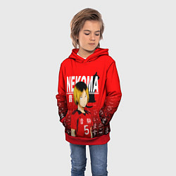 Толстовка-худи детская КЕНМА КОЗУМЕ KOZUME KENMA, цвет: 3D-красный — фото 2