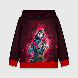 Толстовка-худи детская Fortnite Bonehead, цвет: 3D-красный