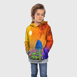Толстовка-худи детская Заколдованный лес, цвет: 3D-меланж — фото 2