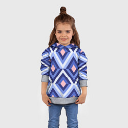 Толстовка-худи детская Узор, цвет: 3D-меланж — фото 2