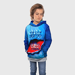 Толстовка-худи детская ACDC - The Razor’s Edge, цвет: 3D-меланж — фото 2
