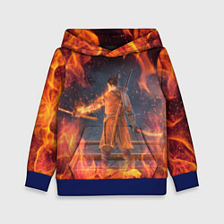 Толстовка-худи детская Warrior Sekiro shadows die twice Z, цвет: 3D-синий