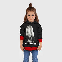 Толстовка-худи детская BILLIE EILISH, цвет: 3D-красный — фото 2