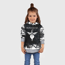 Толстовка-худи детская BON JOVI БОН ДЖОВИ, цвет: 3D-меланж — фото 2