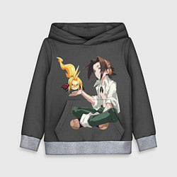 Толстовка-худи детская Веслый Йо, цвет: 3D-меланж