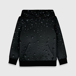 Толстовка-худи детская Ночной дождь, цвет: 3D-черный