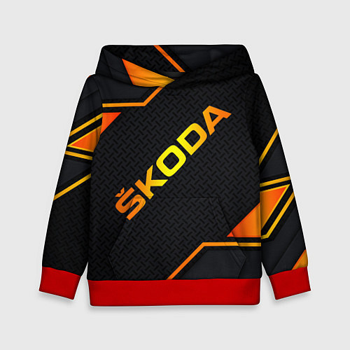 Детская толстовка Skoda Gold Шкода / 3D-Красный – фото 1
