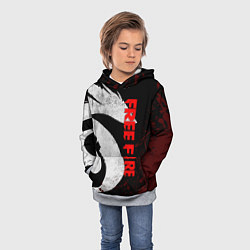 Толстовка-худи детская GARENA FREE FIRE, ЛОГО ИГРЫ ДРАКОН, цвет: 3D-меланж — фото 2