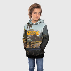Толстовка-худи детская Far Cry 6 game art, цвет: 3D-черный — фото 2