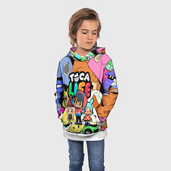 Толстовка-худи детская Toca Life: Heroes, цвет: 3D-белый — фото 2