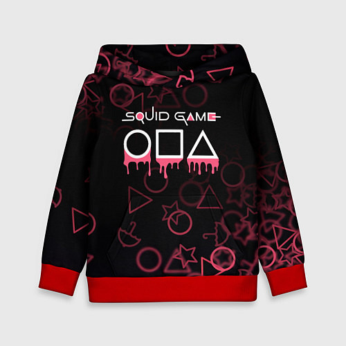 Детская толстовка Squid Game Pattern / 3D-Красный – фото 1