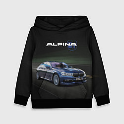 Толстовка-худи детская Alpina на дороге, цвет: 3D-черный