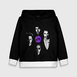 Толстовка-худи детская Depeche mode band, цвет: 3D-белый