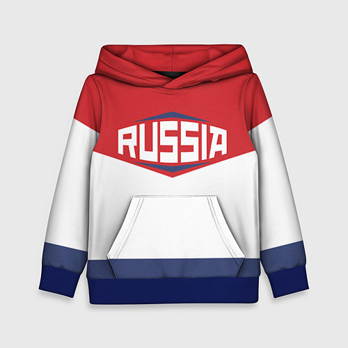 Детская толстовка Russia / 3D-Синий – фото 1