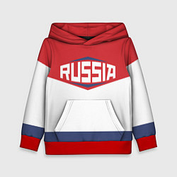 Толстовка-худи детская Russia, цвет: 3D-красный
