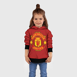 Толстовка-худи детская Manchester United F C, цвет: 3D-черный — фото 2