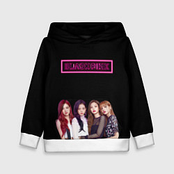 Толстовка-худи детская BLACKPINK NEON, цвет: 3D-белый