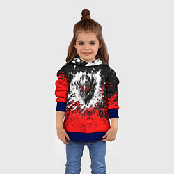 Толстовка-худи детская Берсерк: Брызги красок, цвет: 3D-синий — фото 2