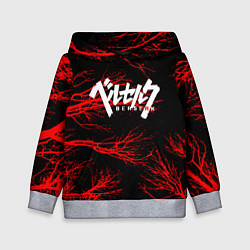 Толстовка-худи детская Berserk: Ветки деревьев, цвет: 3D-меланж