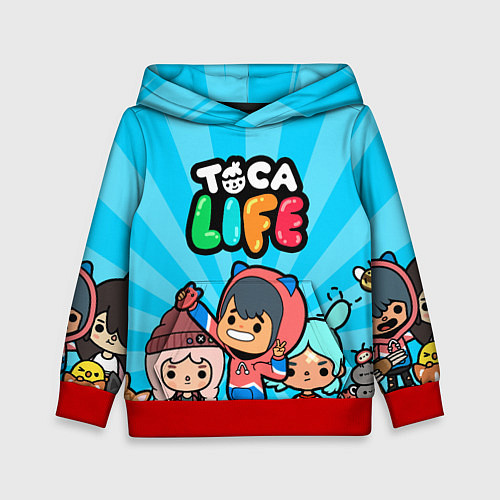 Детская толстовка Toca Life: Friends / 3D-Красный – фото 1