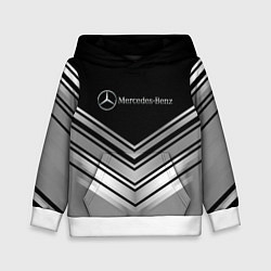 Толстовка-худи детская Mercedes-Benz Текстура, цвет: 3D-белый
