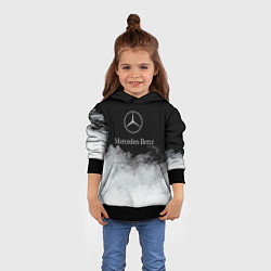 Толстовка-худи детская Mercedes-Benz Облака, цвет: 3D-черный — фото 2