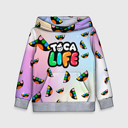 Толстовка-худи детская Toca Life: Smile Logo, цвет: 3D-меланж