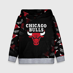 Толстовка-худи детская ЧИКАГО БУЛЛС БЫКИ CHICAGO BULLS, цвет: 3D-меланж