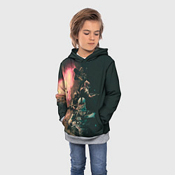 Толстовка-худи детская Моя банда Раст, цвет: 3D-меланж — фото 2