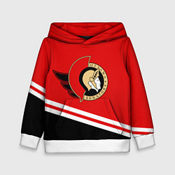 Толстовка-худи детская Оттава Сенаторз, цвет: 3D-белый