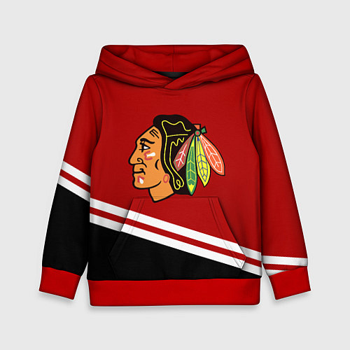 Детская толстовка Chicago Blackhawks, NHL / 3D-Красный – фото 1