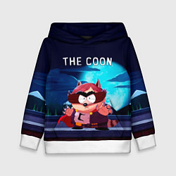 Толстовка-худи детская The Coon - Енот Южный Парк, цвет: 3D-белый